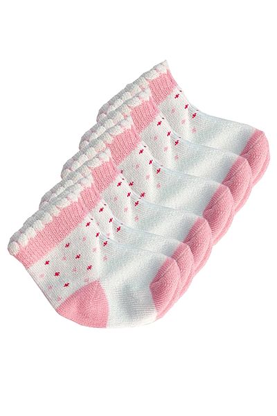 Sitilin 6 Pairs Baby Girl Socks 0-9 Months