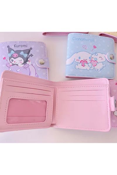 SEGRETO Hello Kitty Cinnamoroll & Kuromi Portofel pentru carduri cadou pentru ziua de nastere pentru fete