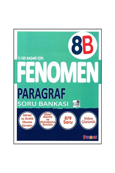 Üç Dört Beş Yayıncılık Fenomen 8. Sınıf Paragraf Soru Bankası B