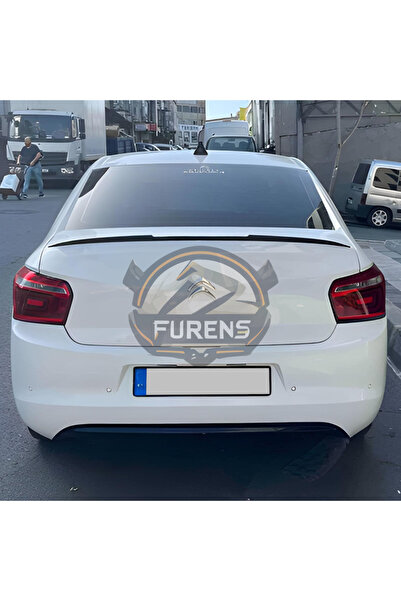 Furens Citroen C-elysee Bagaj Üstü Yarasa Spoiler Bagaj Çıtası Pianoblack 2012-2023 Arası