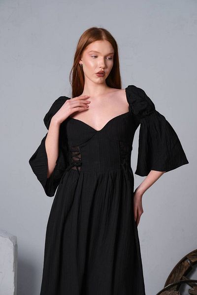 Bak'ap Rochie lungă cu detaliu corset prințesă elenistică premium