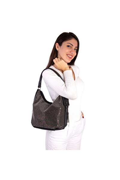 Nas Bag Taşlı Salaş Nas  TSL Orta Bölmeli Arka Cepli Çanta