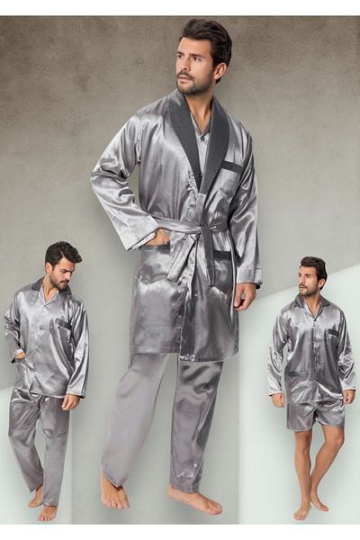 SATTENS Men's Röpteşambır 4-Piece Pajamas Set Groom Suit Dowry Set