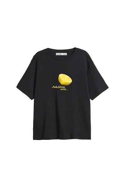 Sekizbiraltı I'm Bored Now Tricou negru pentru femei, cu imprimeu Relaxed Fit