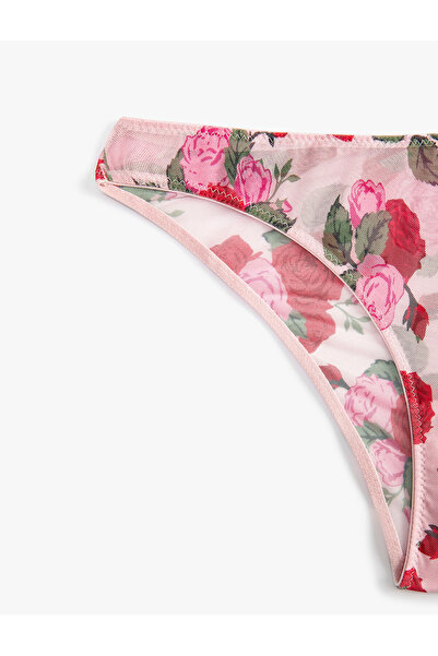 Koton Σλιπ από τούλι φλοράλ κιλότ