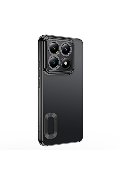 m.tk moveteck Xiaomi Mi 14T Pro Kılıf Tam Kamera Korumalı Metalik Parlak Renkli Kenar Yumuşak Silikon Lensli Kapak