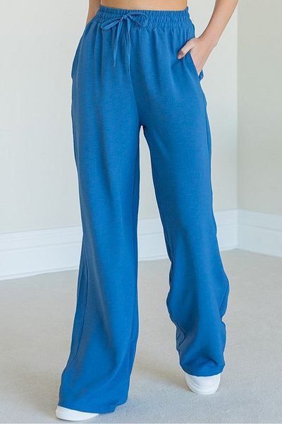 Bestenur Pantaloni Ayrobin Abel cu buzunare late 1352 - Albastru