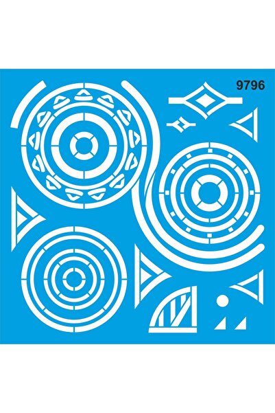 StencilSepeti نمط الأزتيك - قالب رسم استنسل