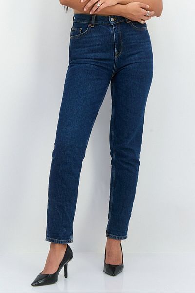 Selected Femme Women Slim Fit Washed Denim Jeans, Blue