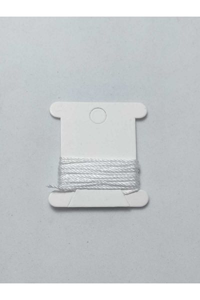 Eskişehir hobi sanat 0.8 mm 1 Meter Rosary Rope White Color