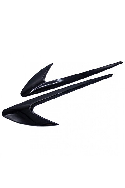 GÖKASAUTO Fiat Fiorino Dış Çıta Vent Izgara Çamurluk Venti Sağ Sol (pianoblack)