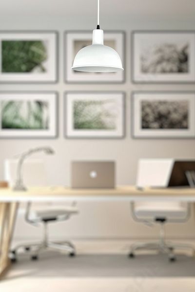 LEGACY Luna Modern Design White Interior White Color Metal Cafe - Kitchen Single Chandelier