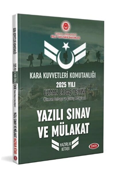 Data Yayınları Data 2025 Kkk Uzman Erbaş Temini Yazılı Sınav Ve Mülakat Konu ...