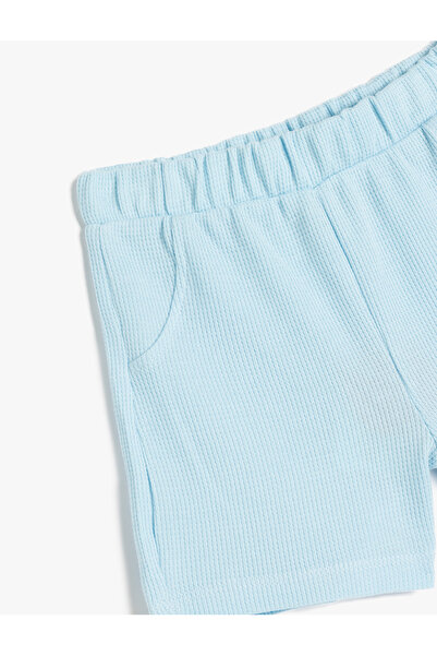 Koton Pamuklu Bel Lastikli Cepli Şort