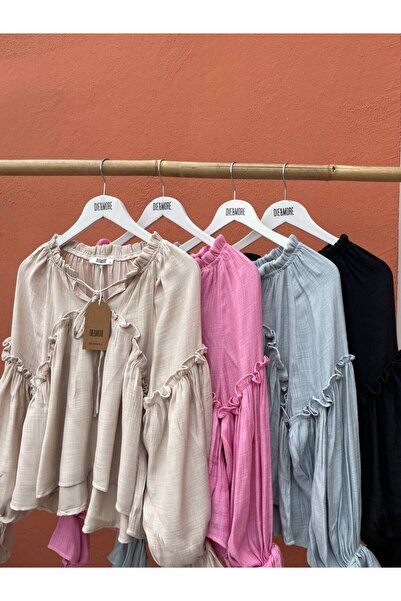 Bak'ap Μπλούζα με σχέδιο Princess Model από βαμβάκι Seersucker