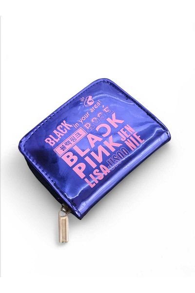 LEXA Portofel pentru copii Hologram Blackpink Bleumarin