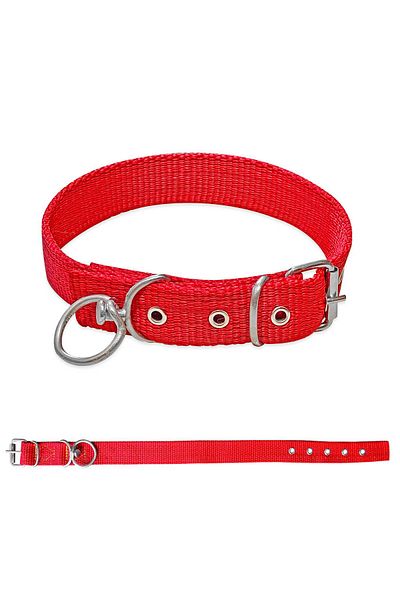 SAVEX Woven Dog Collar Red 4*70 cm
