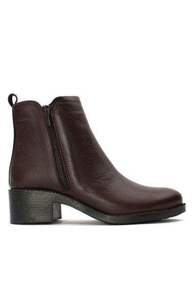 Celal Gültekin Kahverengi Kadın Deri Bot 727 28601-16512