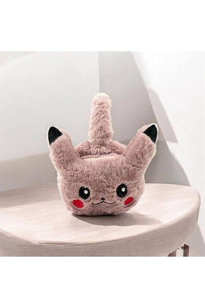 CNS Concept Unisex Premium Pikachu Plush Earphones - Dark Pink Adult and Child
