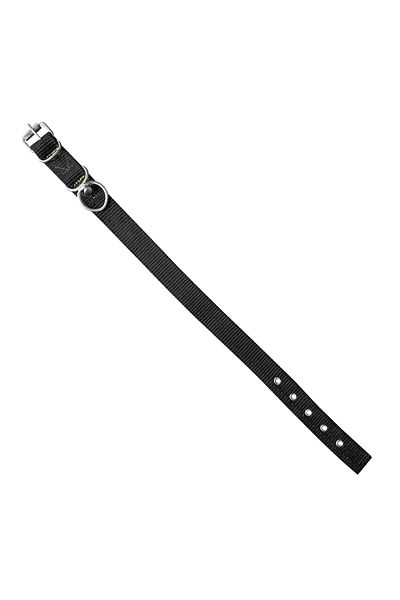 SAVEX Woven Dog Collar Black 3*60 cm