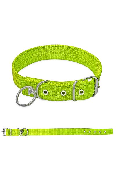 SAVEX Woven Dog Collar Green 4*70 cm
