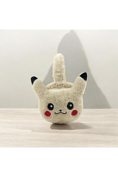 CNS Concept Unisex Adult and Child Premium Pikachu Plush Earphone Cream