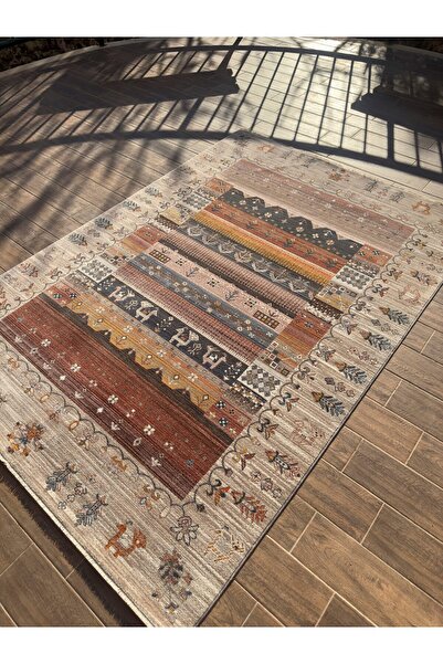 DOGANLAR ANTIQ OTANTİK ÖZEL KOLEKSİYON RED BEIGE  908 TÜRK MOTİFLERİ İŞLENMİŞ...