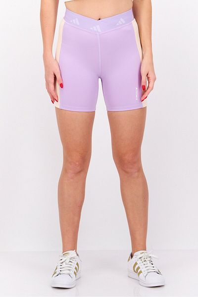 adidas Women Sportswear Fit Training Shorts, Lavender Combo