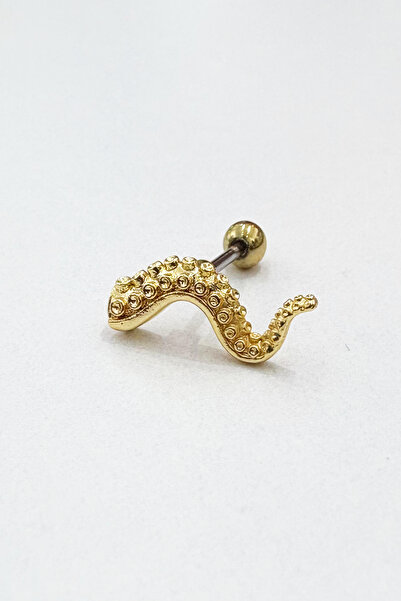 DM AKSESUAR Kıkırdak Helix Tragus Conch Flat Lobe Ahtapot Kolu Model Piercing