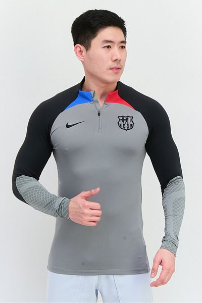 Nike Men Slim Fit Long Sleeve Football Jersey, Grey