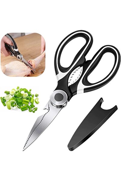 AKDAG HOME Stainless Steel Ultra Sharpened Kitchen Scissors Multi-Purpose Fis...
