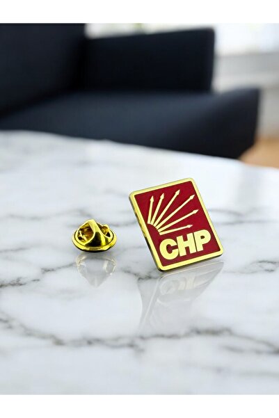 Kuyumcudan CHP ROZET 925 Ayar Gümüş Üzeri Altın kaplama