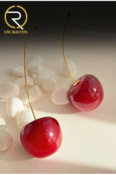 Crc Bijuteri Women's Cherry Earrings