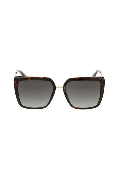 Osse Os3524 Women's Sunglasses Cat Eye Bone Frame Black Metal Fashion Accessory Coffee Leopard