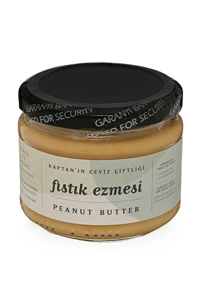 Kaptan`ın Ceviz Çiftliği Yerli Fıstık Ezmesi 280 G Glütensiz %100 Şekersiz - Katkısız - Analizli