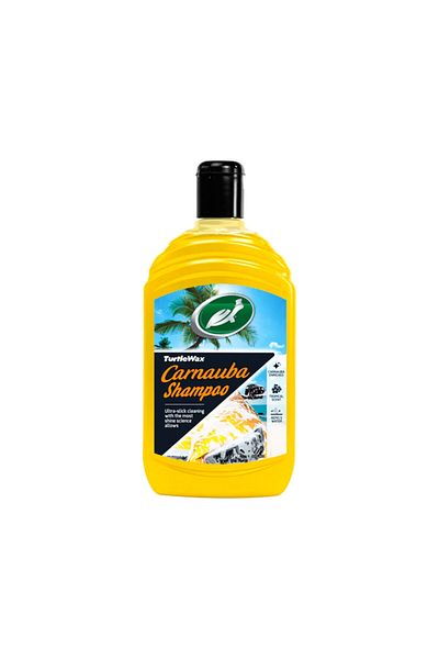 Turtle Wax Carnauba Wash & Wax Car Shampoo 500ml, Cleans & Shines - Turtle Wax