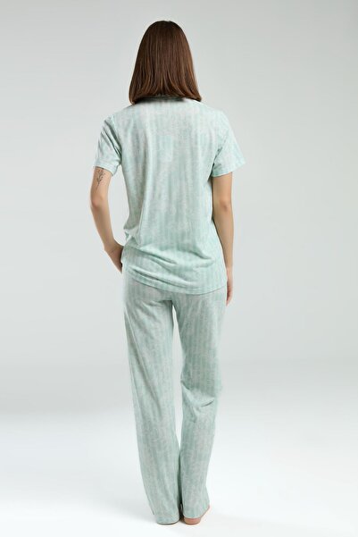 Pierre Cardin Cepli, Gömlek Yaka, Düğmeli, Kısakollu, Kutulu, Yazlık Pijama Takım