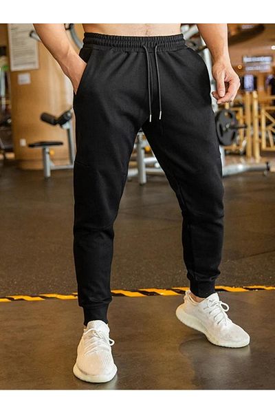 DEEPSENCE Ανδρικό μαύρο JOGGER Φούτερ Slimfit Mold