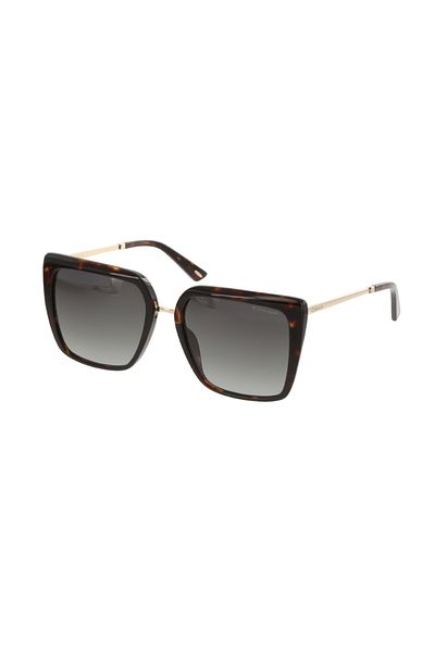 Osse Os3524 Women's Sunglasses Cat Eye Bone Frame Black Metal Fashion Accessory Coffee Leopard