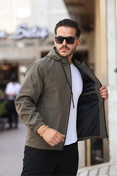 Oksit Ανδρικό αδιάβροχο παλτό Rotta με φερμουάρ με λεπτές τσέπες