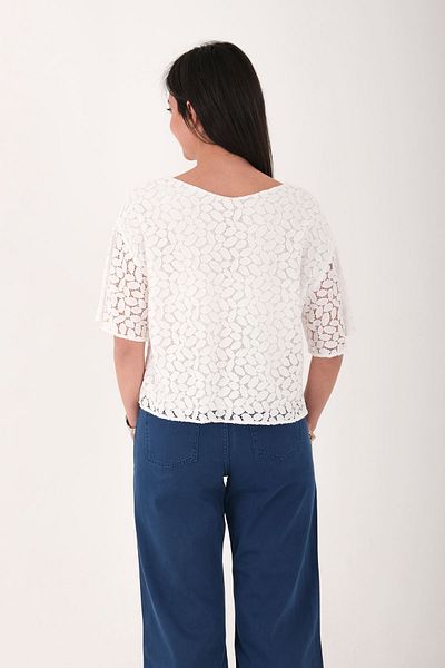 Blues Outlet Pantaloni de damă din pânză marca Capri - culoare petrol