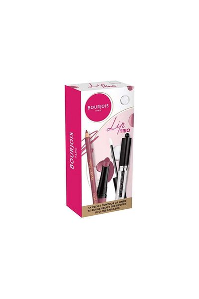 Bourjois Velvet Lipstick, Lip Liner and Lip Gloss Set