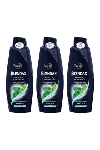 Blendax Menthol Freshness Shampoo - 500 ml X 3 Pieces