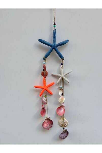 KARDEŞLER BONCUK HEDİYELİK EŞYA Muhteşem 3 Lü Yıldızlı Deniz Kabuklu Rüzgar Ç...