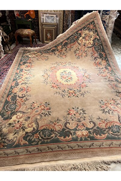 RD RAMAZAN DAĞ EL HALI SANATI El Dokuma Kabartmalı Çin Halısı  Ebat 370x270