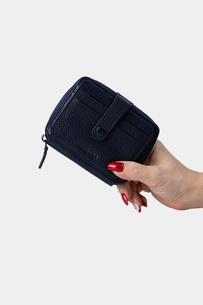 Lysande Genuine Real Leather Small Size Special Design Hand Stitched Portfolio Wallet