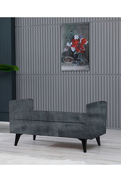 Meşe Home Toffet Bazalı Değiştirilebilir Kollu Süngerli Yüksek Plastik Ayaklı...