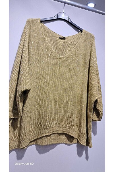 Z&A V YAKA YARASA KOL SİMLİ KISA BLUZ