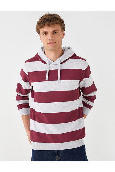 Koton Hooded Pocket Sweatshirt with Ribbon