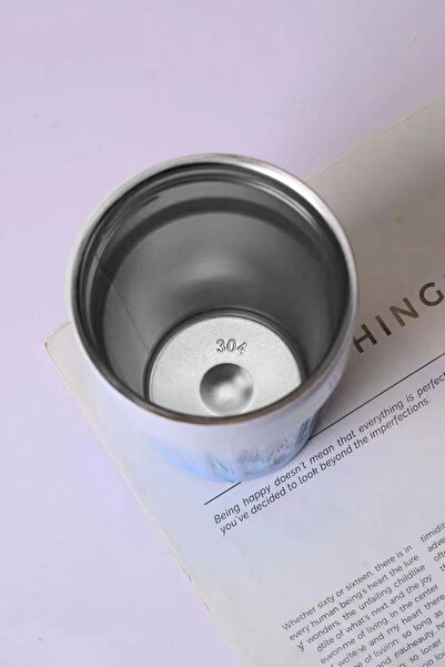 Weather Forecast 304 L Çelik 400 ml Mavi Beyaz Degrade El Termos Mug cin918mv